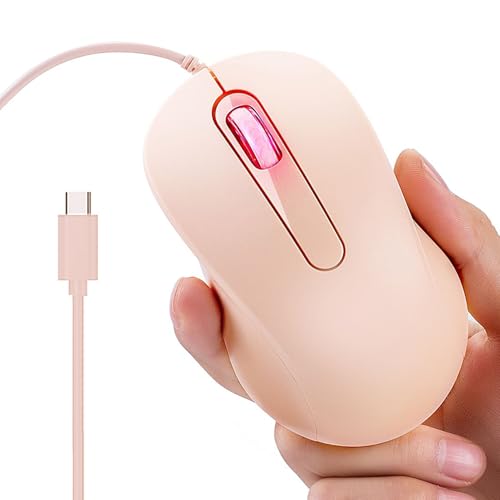 Genérico Ratones con Cable para Portátil - Dispositivos con Cable para Ordenador | Accesorios Ergonómicos Antideslizantes Plug and Play para PC de Sobremesa Oficina en Casa y Escuela