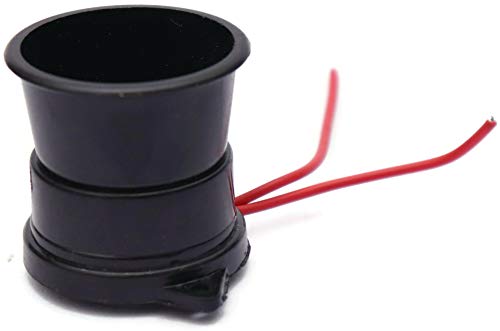 Image of Electronic Spices 220v AC Black Piezo Electronic Alarm Discontinuity Sound Buzzer Beeper Pack of 2