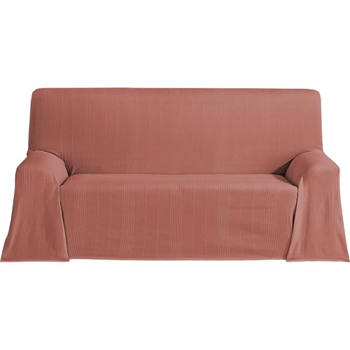 ECOMMERC3 Couvre-lit Multifonction léger et élégant pour canapé ou lit 230 x 260 cm Orange