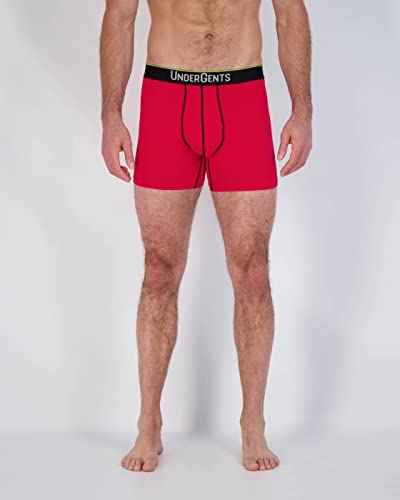Men's Boxer Brief Underwear. 4.5" Leg & Flyless Pouch for CloudSoft Cooling Comfort Not Compression2