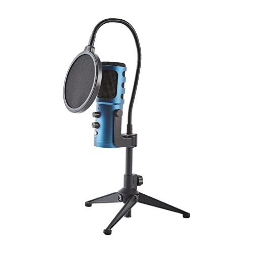 Vecksoy USB-Mikrofon Computermikrofon PC-Kondensatormikrofon Mit 1,8 Meter Kabel Für Podcast, Studio, Skype, Streaming…