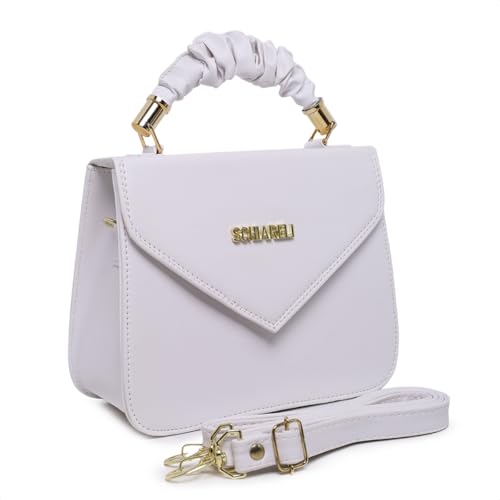 Bolsa Feminina Transversal Pequena Maitê Ajustável (Branca)