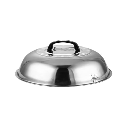 GBSONGLIANGBO Tapa Sarten,Tapaderas para Sartenes Tapa de Olla Grande de Acero Inoxidable Duradera, Redonda, con asa, for Wok, Universal, elevada, Accesorios de Cocina(36cm)