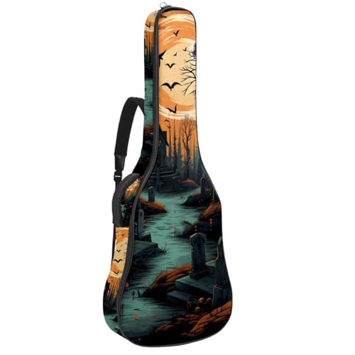 Sac de transport pour guitare basse 104 cm étui étanche avec double bandoulière
