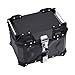 VEVOR Motorcycle Top Case 45L, Universal Aluminum Alloy Motorbike Tail Box with Leather Lining, 45L Waterproof Detachable Motorcycle Top Box with Lock & Back Cushion, Fit for 99% of Motorcycle Frames