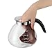 SharpChef Borosilicate Glass Stove Top Whistling Tea Kettle 12 Cup/48oz Capacity - BPA-Free, for Gas, Electric, and Glass Ranges