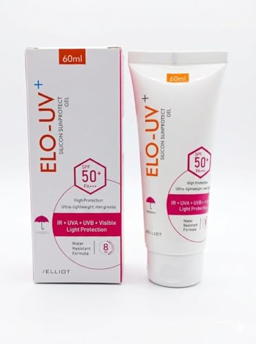 Image of ELO-UV+ Silicon Sunprotect Gel, SPF 50+ PA+++, Water Resistant, IR+UVA+UVB+Visible Light Protection, 60ml