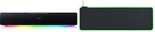 Razer Leviathan V2 X: PC Soundbar with Full-Range Drivers & Goliathus Extended Chroma Gaming Mousepad: Customizable Chroma RGB Lighting - Classic Black, Wide