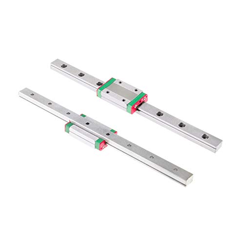 YFCDZVBH Linearbewegungen MGN12 MGN15 MGN9 Miniatur Linearschiene Folie 2 stücke Linearführung + 2 stücke MGN9H MGN12H MGN15H Wagen for CNC-Teile 330 400 450mm Cover