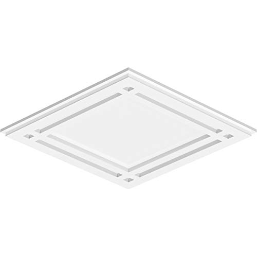 Image of Ekena Millwork CMP24X16DD Diamond Architectural Grade PVC Contemporary Urethane Ceiling Medallions 24 inchW x 16 inchH x 8 1 /2 inchC x 1 inchP