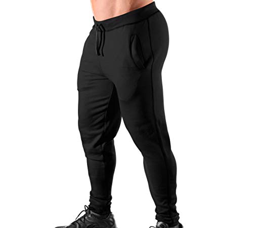 Monsta Clothing Co. Men's Workout (ES:HRD-LVN Classic-000) Cuffed Joggers (G:BK)
