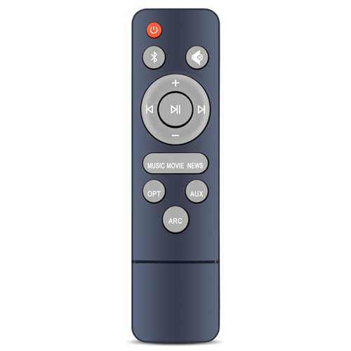 Snrigw Mando a distancia de repuesto para sistemas de audio Assistrust HoYLluDLL MZEIBO compatible con barras de sonido KY-8000/KY-2023 KY2020D y KY-2020D