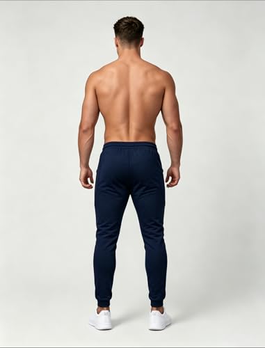 Image of Mens Slim Fit Joggers Tapered Sweatpants for Gym Running Athletic