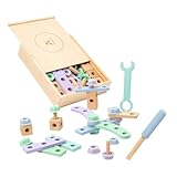 Jouets de construction pour enfants - ce jouet aide les enfants à développer leur capacité pratique et leur coordination œil-main en leur permettant d'assembler des écrous et des boulons, des outils pour enfants