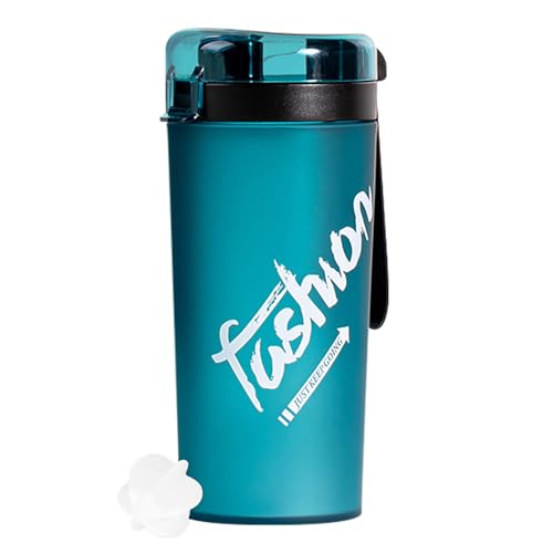 EACHPT Shaker à protéines, Bouteille Shaker à Protéines de 400 ml avec boule de mélange, sans BPA et étanche, petite Bouteille Shaker et Gourdes faciles à saisir pour le sport et le fitness