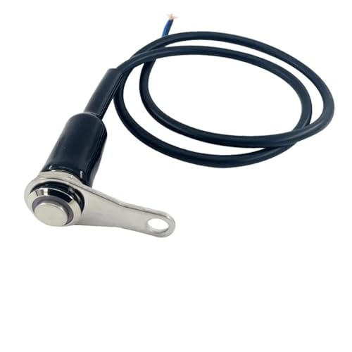 Interruptor de motocicleta led de acero inoxidable de manillar doble para luces de niebla azul