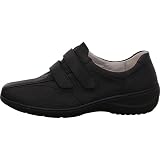 Waldläufer Kya 607302 172 001 Damen Slipper, Schwarz, 39 EU