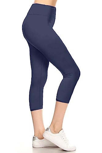 Image of Leggings Depot High Waisted Leggings for Women Buttery Smooth & Soft Women's Solid Yoga - Reg, Plus, 1X3X, 3X5X