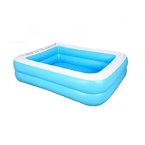 NIDONE 1 st Kids Volwassen Outdoor Achtertuin Zomer Ininflatable Pool Pvc Water Fun Ininflatable Pool (blauw en wit) - Image 6