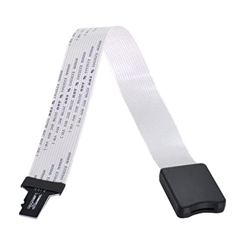 NFHK Micro-SD TF Memory Card Kit Male to TF Female Extension Soft Flat FPC Cable Extender 25cm Cover