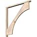 Ekena Millwork BKT0402X42X42WTL05SDF Westlake Block Smooth Bracket w/Offset Brace, Douglas Fir