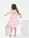 Hipea Toddler Girl Summer Dress Ruffle Halter Backless Princess Dress Casual Beach Stacked Layer Sundress Little Girl Dress Pink 6-7Years