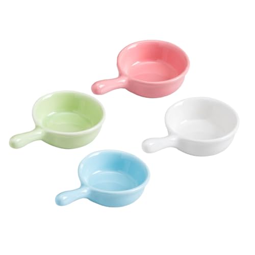 BRIGHTFUFU Sauce Dishes Collection Mini Condiment Plates Soy Sauce Dish Vinegar Container Oil Plate Space-saving Tableware Set Random