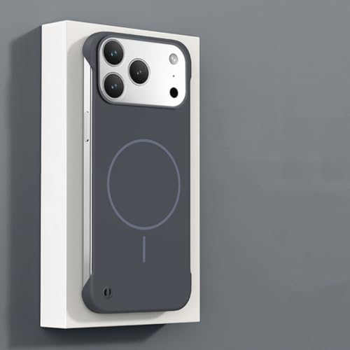 Coque iPhone 16 aimantée rigide en polycarbonate gris foncé