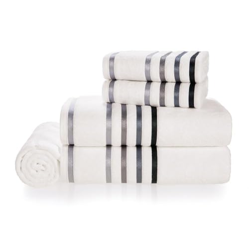 Karsten Jogo Banho Lumina Branco e Cinza 5 peças