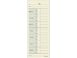 Adams 442772 Time Cards for Pyramid 1000 Time Clock 200/Pack (9791-200)