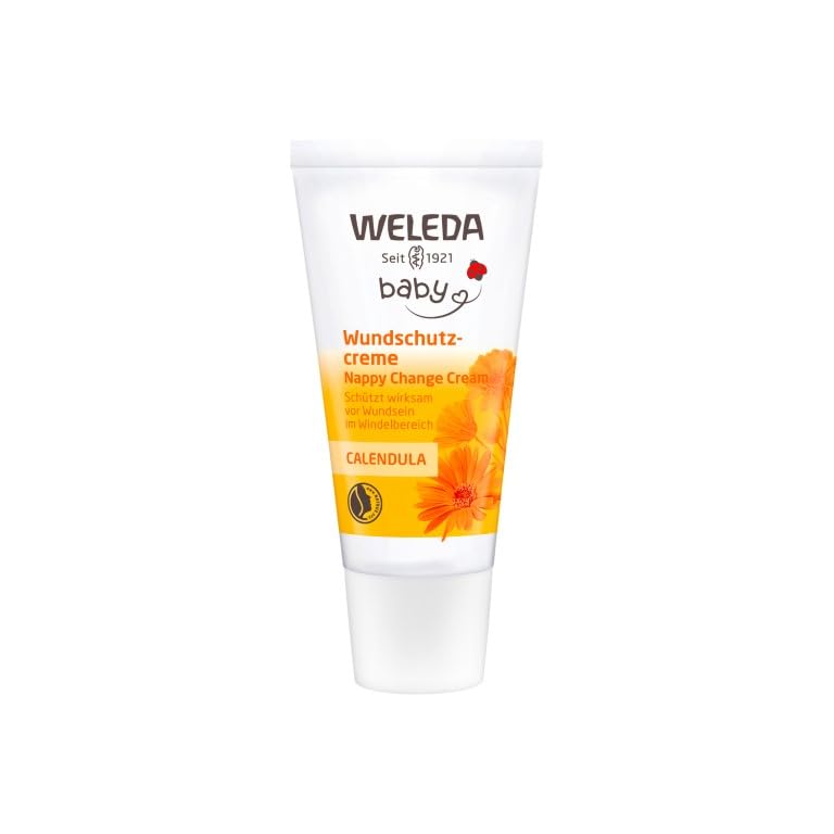 WELEDA Bio Baby Calendula Wundschutzcreme 30ml - Naturkosmetik Babypflege Windelcreme schützt empfindlicher Babyhaut im Windelbereich. Natürliche Hautpflege hilft bei gereizter Haut & Windelausschlag 4