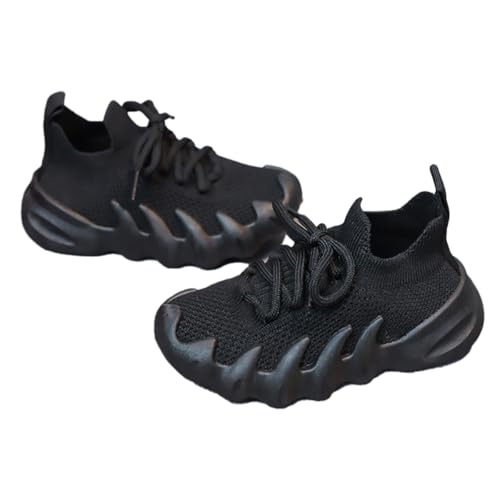 Parisex Mens Walking Sneakers Road Running Shoes Knitted Breathable Cross Trainer Shoes Individual Non-Slip 450 Gym Jojjing Shoes for Men Black