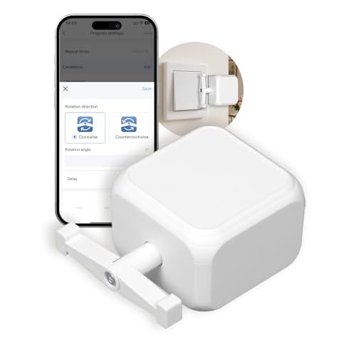 MOES Fingerbot Plus Smart Switch Toggle, Pulsante intelligente Pusher con controllo touch,Compatibile con Smart Life/Tuya APP，per Alexa/Google Home e Timer Controllo，MOES BLE HUB richiesto,