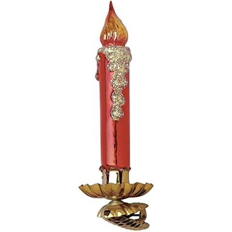 Inge-Glas Clip-On This Little Light of Mine 10064S002 IGM German Glass Christmas Ornament Cover