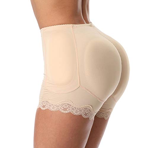 Coussinets De Hanche En Silicone, Culottes De Soulèvement Des Fesses, Caleçons Sous-vêtements Rembourrés Ovales Fermes Coussinets En Silicone Amovibles Faux Coussinets De Fesses Briefs Control Seaml Cover