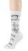 Foot Traffic - Music Women's Socks, Music Notes White