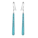 Pendientes de plata de ley 925 turquesa, joyas occidentales, regalos para mujeres, sin plata de ley, sin piedras preciosas