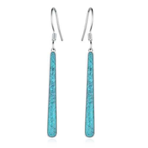 Turquoise Earrings 925 Sterling Silver Turquoise Jewelry Western Jewelry Gifts for Women