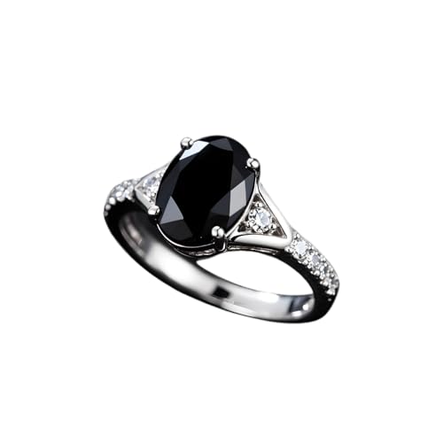 Personalized Black Onyx Stone Ring Sterling Silver Customized Vintage Ring Gifts for Women Men2