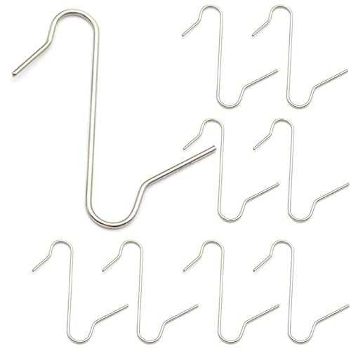 Acronde 200PCS Christmas Ornament Hooks Christmas Tree Ornament Hanger Metal Wire Hanging Hook for Xmas Tree Xmas Balls Party Decorations (Silver)