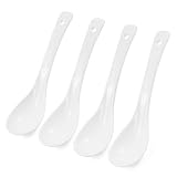 Mosuji 6.5inch Ceramic Soup Spoons