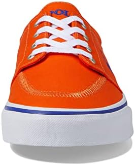 POLO RALPH LAUREN Mens Faxon X Sneaker, Sailing Orange/Royal Pp, 12 US | Image 5