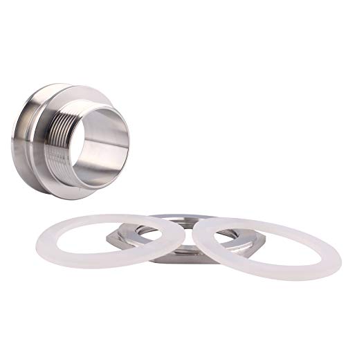 DERNORD 2" Tri Clamp Bulkhead Compression Fitting 304 Stainless Steel