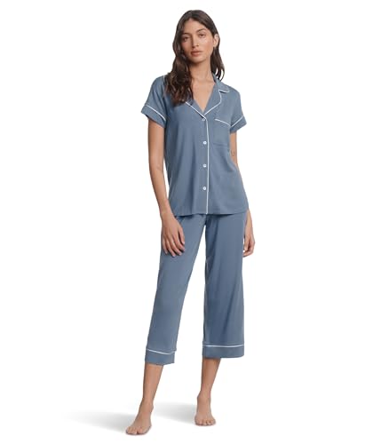 Image of Eberjey Gisele Short Sleeve and Cropped Pant PJ Set