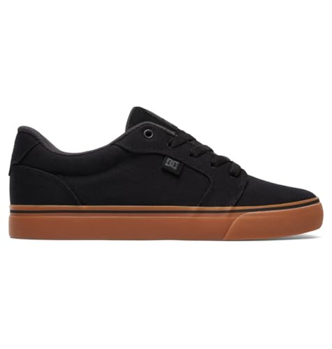 DC mens Anvil Casual Skate Shoe, Black/Gum, 8.5 US