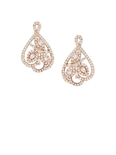 Juego de joyas de latón con chapado de oro rosa elegante DMZ-2451 5