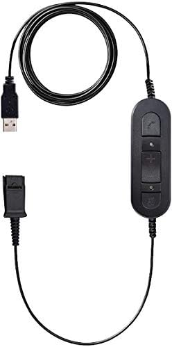 USB cable with inline controls for computer connection