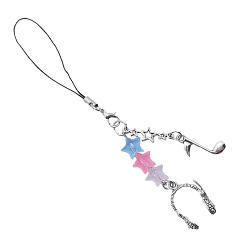 Earphone Notes Star Guitar Pendant Phone Straps Backpack Charm Keys Decoration
