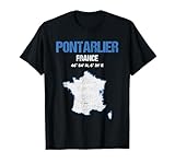 pontarlier france Design graphique de style rétro de la ville française Pontarlier. Un cadeau parfait et souvenir pour les non-locaux. C'est pour les touristes, les anniversaires et toute personne vivant dans la ville de Pontarlier.