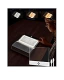 AdalyRoma Durchsichtige Platte Leselampe Buch,20 LEDs 3 Farbtemperaturmodi & Timerfunktion,USB-aufladbare multifunktionale Buchlampe, die zugleich als Nachttischlampe und Nachtlicht dient(Weiß)